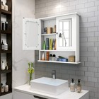 Bathroom Medicine Cabinet  Bathroom Wall Cabinet With 2 Mirror Doors   Adjust   