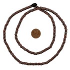 Antiqued Copper Rondelle Ring Beads 5mm Brown Large Hole 24 Inch Strand