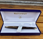 Vtg Waterman Carene Twist Ballpoint Ball Point Pen Amber W  Case
