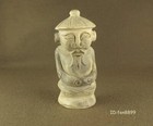With Carved Figure Chinese Antique Old Stone Statue Carving Fancy Human Figurine