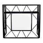 American Dj Pro Event Table 2 Mb Foldable Metal Dj Booth Facade In Matte Black
