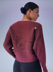 Halara Boat Neck Batwing Sleeve  Sweater  Size Small  Maroon