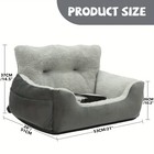 Portable Memory Foam Dog Car Booster Seat Travel Safety Carrier For Small Dogs