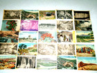Lot Of Vintage Post Cards 200  1940 S And 1930 S With Period Travel Brochures 