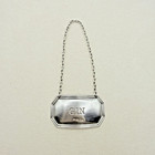 Vintage Sterling Silver Decanter Liquor Label For Gin Bottle Accessory