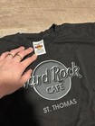 Hard Rock Cafe St  Thomas Vtg Black Shirt Medium