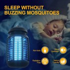 Bug Zapper 4300v Electronic Mosquito Zapper For Outdoor And Indoor Waterproof Us