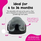 Bumbo Toddler Multi Seat 3-in-1 Booster High Chair And Tray  Black cool Grey 