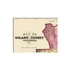 Historic County Map - Solano County California - Thompson 1877 - Vintage Wall
