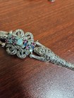 Vintage Women s Sterling Silver Bracelet 925 Art Deco Style Oriental Cat