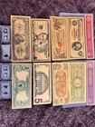 5 Of 5 Set 24k Gold 5 Five Dollar Bill Gold   Silver Certificate Note Banknote