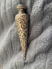 Sterling Silver Large Cone Shaped Victorian Scent Bottle