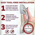 Bathtub And Shower Grab Bar 12-inch Chrome Finish Non-slip Safety Rail