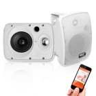 Pyle Waterproof   Bluetooth Indoor outdoor Speaker System  Black  5 25  600 Watt