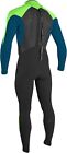 O neill Men s 4 3 Epic Bz Wetsuit - Blk ultrablu dayglo - Size Large  Short -