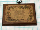 Vintage Wood Wall Hanging Plaque - Friendship Saying