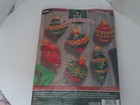 Bucilla Glitzy Ornaments Set Felt Appliqu   Kit
