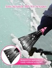  Ice Scraper And Brush For Car  Extendable Snow Brush And Ice 33 Inch Pink