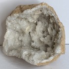 Opened Geode Crystal Cluster Natural Quartz Mineral Specimen 2lb 2oz