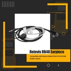 Retevis Rb48 Walkie Talkies Headset With Mic 1 Pin 2 5mm  Compatible Black 
