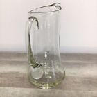 Vintage Hand-blown Clear Glass Pitcher 9  Cocktail Bar Martini Pitcher