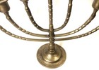 Beautiful Brass Swivel Menorah Judaica Hanukkah 7 Branch - C 