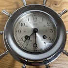 Vintage Salem Ships Bell Jeweled 8 Days Clock Solid Brass Germany Made Untested