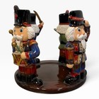 Yankee Candle Co Ceramic Christmas Nutcracker Large Pillar Jar Holder Retired