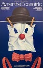 Avner The Eccentric Vtg  Original Window Card Poster 1984 Samuel Beckett Theatre