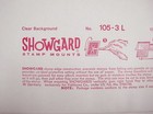 Showgard Clear Stamp Mounts 264 105 Pack Of 10 Center Back Opening  m124 