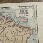 Antique 1896 Map Of South America 9 5   x7 5   
