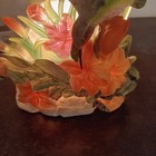 Hummingbird Statue Light With Floral Base Night Light 