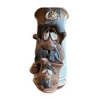 Mahon Made Stoneware Beer Stein  Xl Mug Stein Cowboy Double Face 8 5  Tall Seal