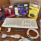 Vintage Macintosh Extended Keyboard mouse networking Cables simms Cards