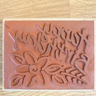Stampin Up  Happy Birthday Wood Mounted Rubber Stamp - Large Size