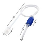 Water Siphon Pump For Fish Tank With Priming Bulb  3 5  Nozzle Net  65-inches
