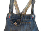 Girls Jordache Overalls Cutoff Raw Hem Shorts Size Xl 14 16 Blue Jean