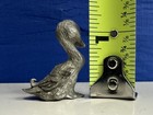 Vintage Miniature Pewter Duck 1 25    Unmarked 