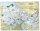1996-6 June Ontario Making Of Canada National Geographic Map Toronto Euc - A3 