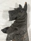 Large 16    Antique Vintage Cast Iron Standing Scottie Terrier Dog Doorstop