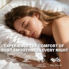 Satin Pillowcase Silkly Pillow Cases Soft Smooth 2 Pack Size Standard White