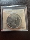 1956 Canada Silver One Dollar Coin  Semi Key  Nice Grade Circulation 209 092