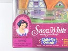 Rare Disney Tiny Collection Snow White   Seven Dwarfs Light Up Cottage Open Box