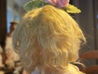 Antique Lenci 110  cloth Doll Blonde Hair Brown  Eyes   Outfit Hat Original 