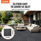 Vevor 54pc Deck Patio Tile Interlocking Plastic Flooring Pavers 12x12   54 Sq ft