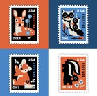 100pcs Baby Wild Animals   2025 Forever Stamps For The Us Postal Service
