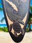 Mermaid And Sea Turtle Moon Light Surfboard Wall Decor 39 x 10 