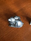 Miniature Pewter Rabbit Figurine Lot - Metzke