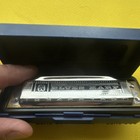 Hohner Blues Harp Diatonic Harmonica Silver With Case