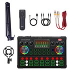 Condenser Microphone Studio Recording Professional Live Soundcard Kit Bluetooth